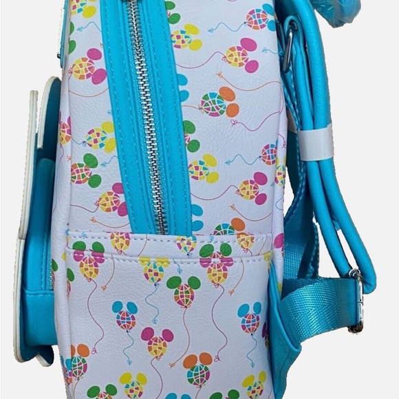 New Disney Parks Epcot Mickey Mouse Balloon Loungefly Mini backpack - Picture 5 of 6